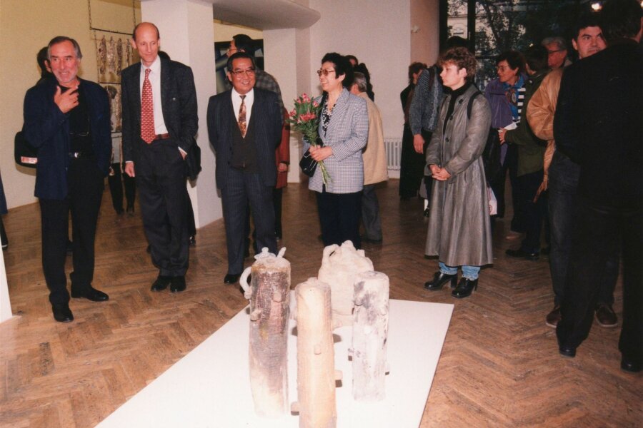 zleva: Pavel Liška, Milan Šimonovský, ?, Huo Yu-zhen; foto: Anna Pecková